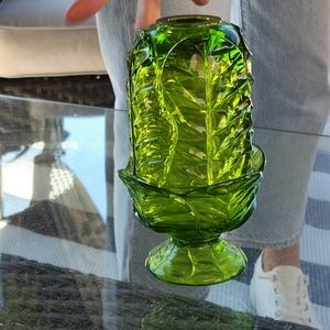 Viking Green Leaf Fairy Lamp